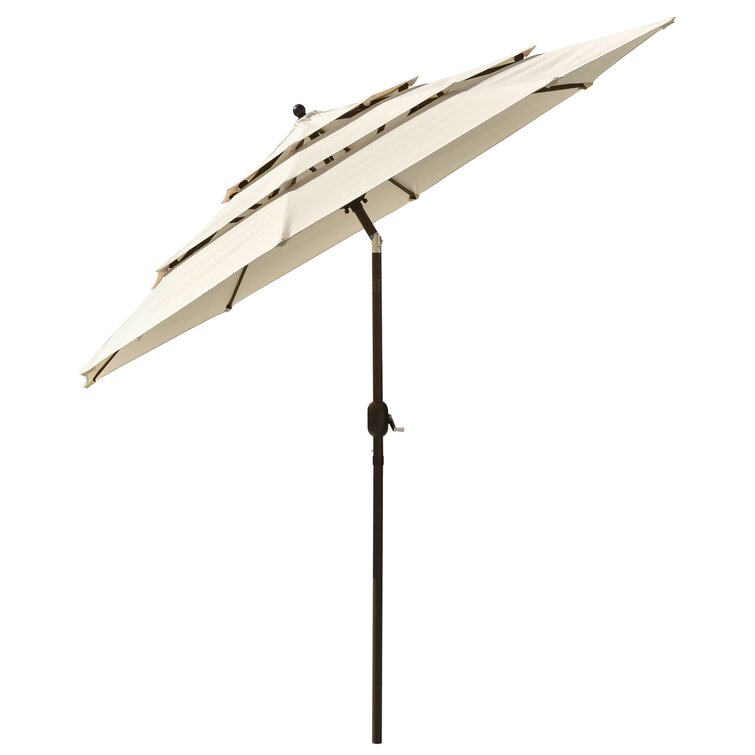 Ivy Bronx Burhan 111'' Market Umbrella & Reviews | Wayfair